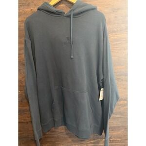 Roark Revival Mens XL Blue Green  Cotton Fleece Pullover Logo Hoodie NEW
